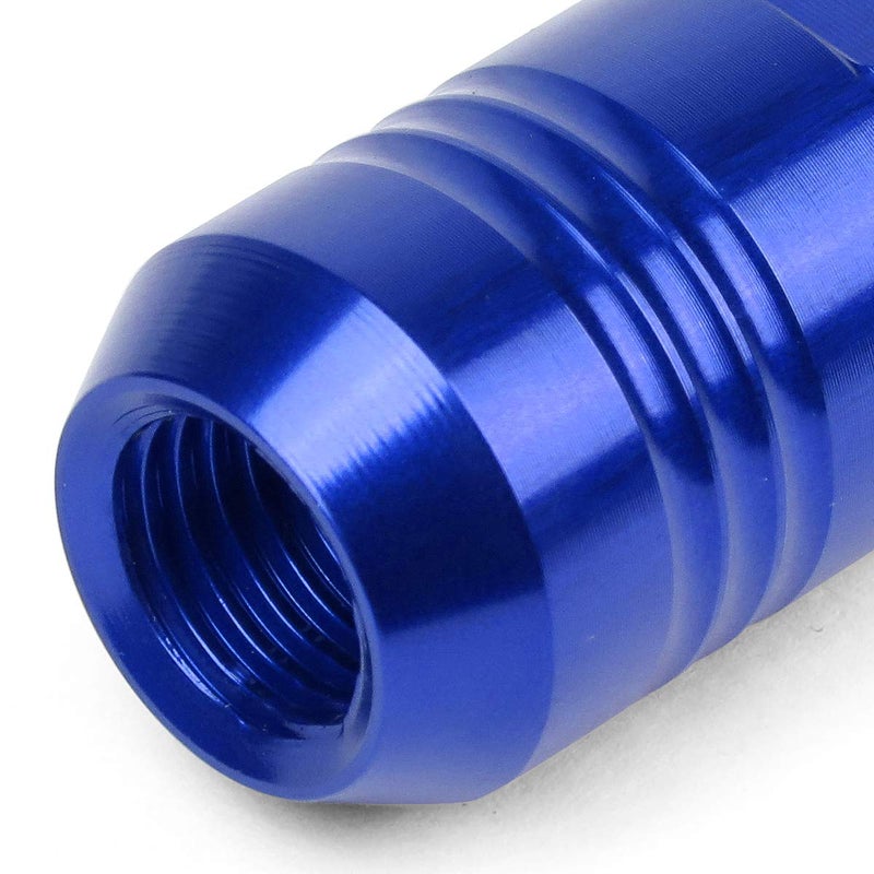 J2 Engineering 20 Pcs 7075 Aluminum Closed End M12 x 1.5 Lug Nuts Set w/Socket Adapter, Blue, Fit Conical Seat, LN-T7-007-15-BL - Image 4